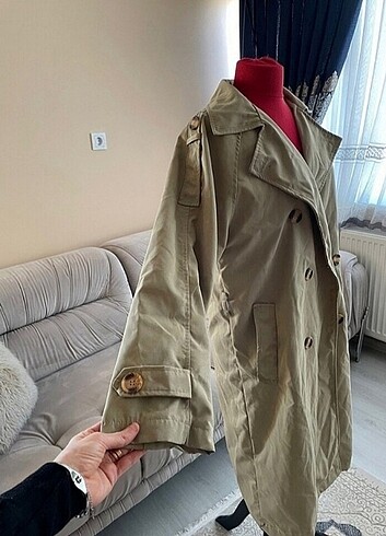 l Beden haki Renk Trençkot