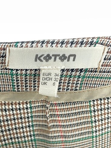 34 Beden çeşitli Renk Koton Midi Etek %70 İndirimli.