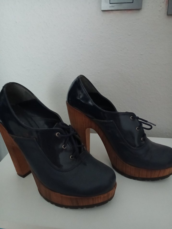 Kadın Platform Topuklu Deri Ayakkabı - Görsel 2