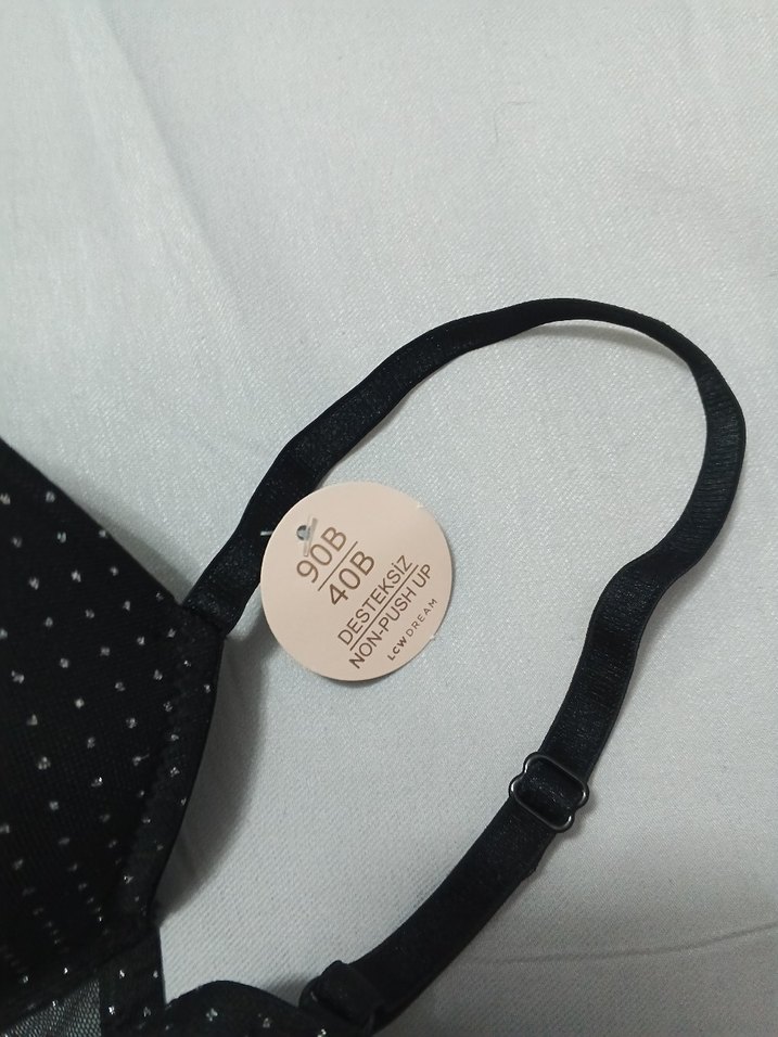 Siyah Puantiyeli Goth Sütyen LCWDREAM - Görsel 2