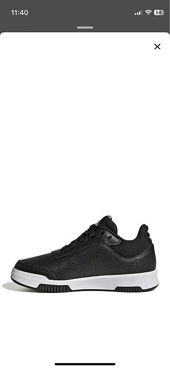 38 Beden siyah Renk ADİDAS tensaur sport siyah sneaker