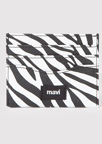 Mavi MAVİ Zebra Desenli Minimalist Kartlık