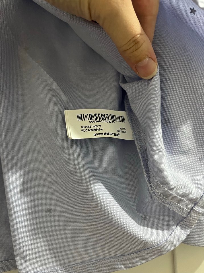 Kız Çocuk Mavi Uzun Kollu Baskılı Gömlek - Görsel 4