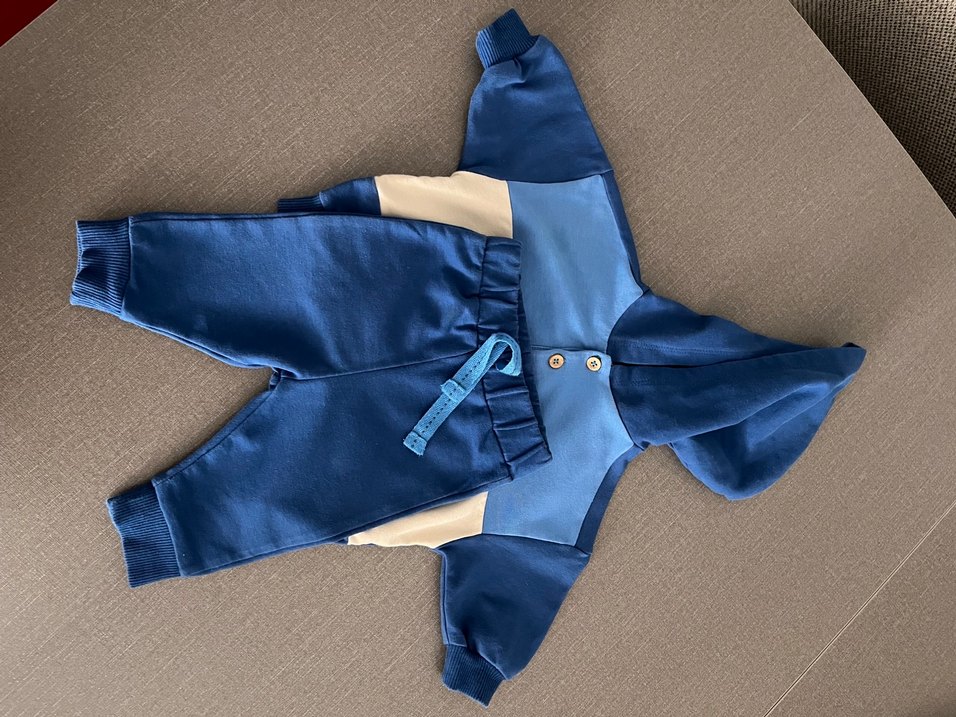 LC Waikiki Kapüşonlu Düğmeli Bebek Erkek Eşofman Takımı - Görsel 2