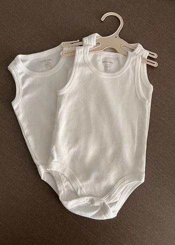 LC Waikiki Beyaz Kolsuz Bebek Çıtçıtlı Body - Görsel 2