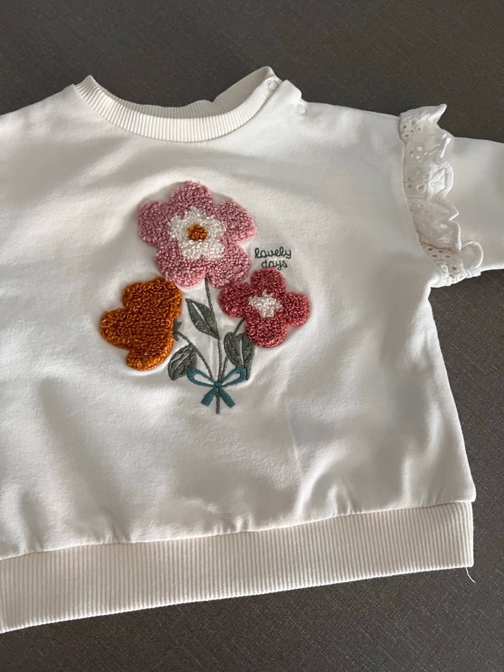 LC Waikiki Nakışlı Bohem Kız Çocuk Sweatshirt - Görsel 2