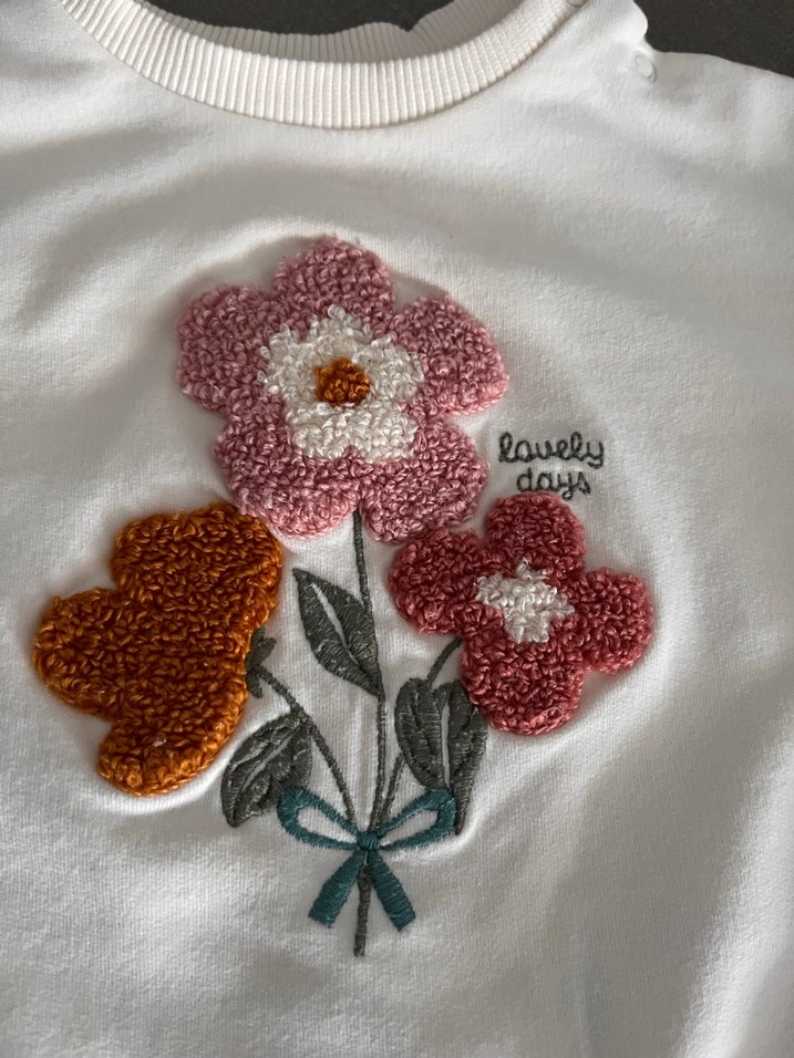 LC Waikiki Nakışlı Bohem Kız Çocuk Sweatshirt - Görsel 5