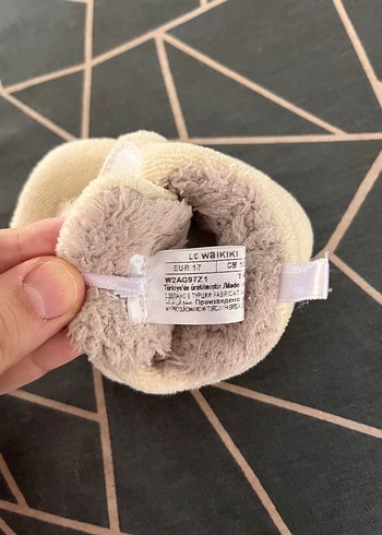 Bej Erkek Çocuk Sıcak Ev panduf - Görsel 4