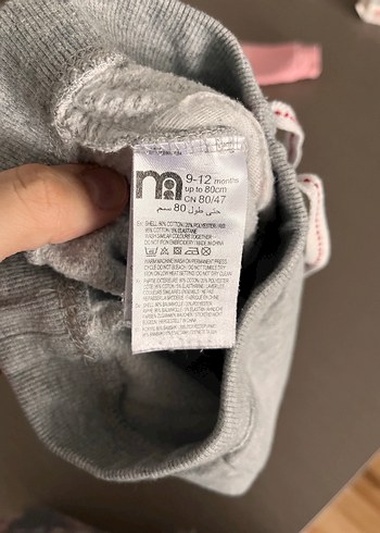 Pembe Kapüşonlu Nakışlı Bebek Kız Takımı - Görsel 3