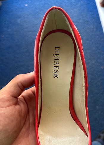 Parlak Kırmızı Stiletto Topuklu Kadın Ayakkabı