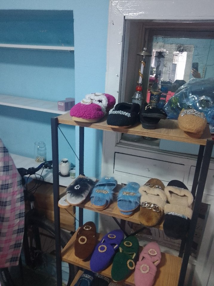 Kadın Çok Renkli Yünlü Bohem Terlikler - Görsel 2