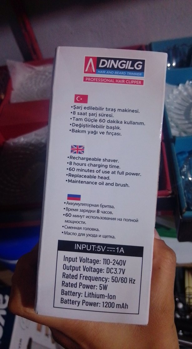Dingilg Profesyonel Saç ve Sakal Kesme Makinesi - Görsel 2
