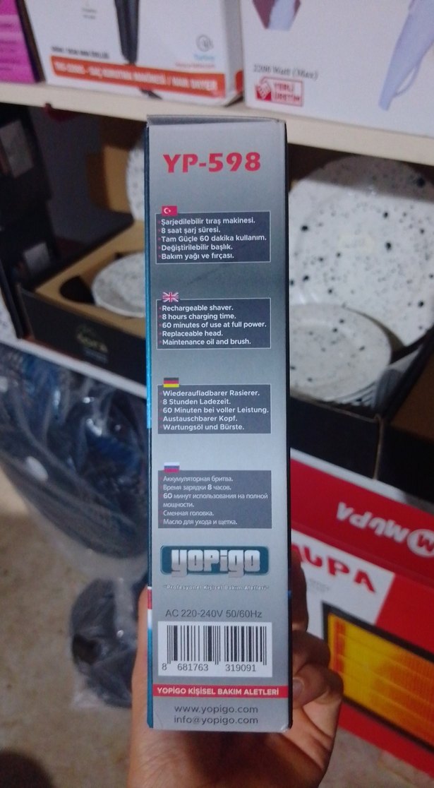 Yopigo Şarj Edilebilir 3 Başlıklı Tıraş Makinesi - Görsel 3