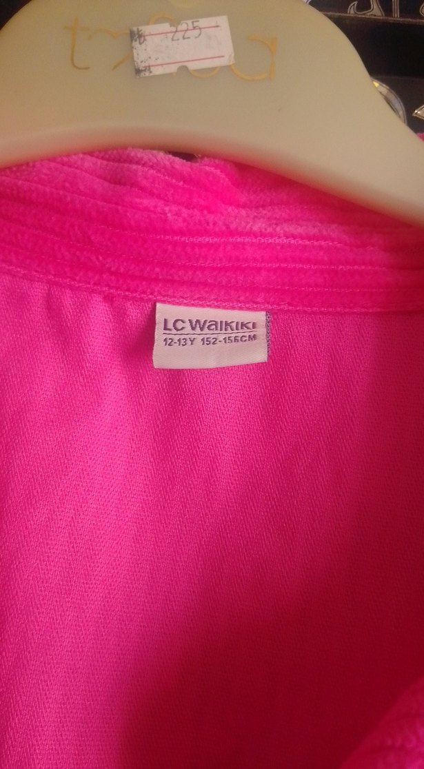 Pembe Düğmeli çocuk Gömlek - Görsel 2