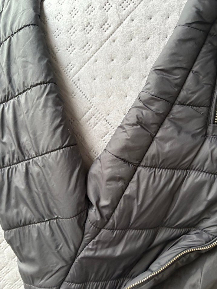 Gri Fermuarlı Kadın Mont - Görsel 3