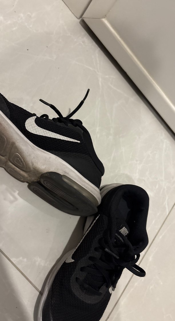 Siyah Bağcıklı Kadın Spor Ayakkabı - Görsel 3