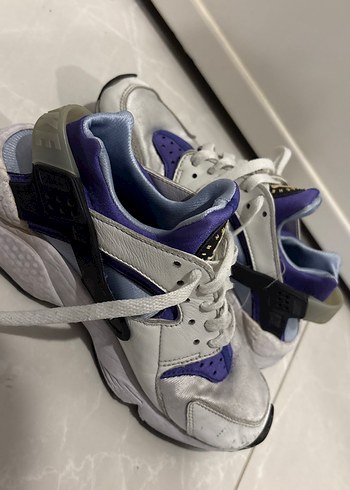 Bağcıklı Gri Mor Bağcıklı Spor Ayakkabı - Görsel 2