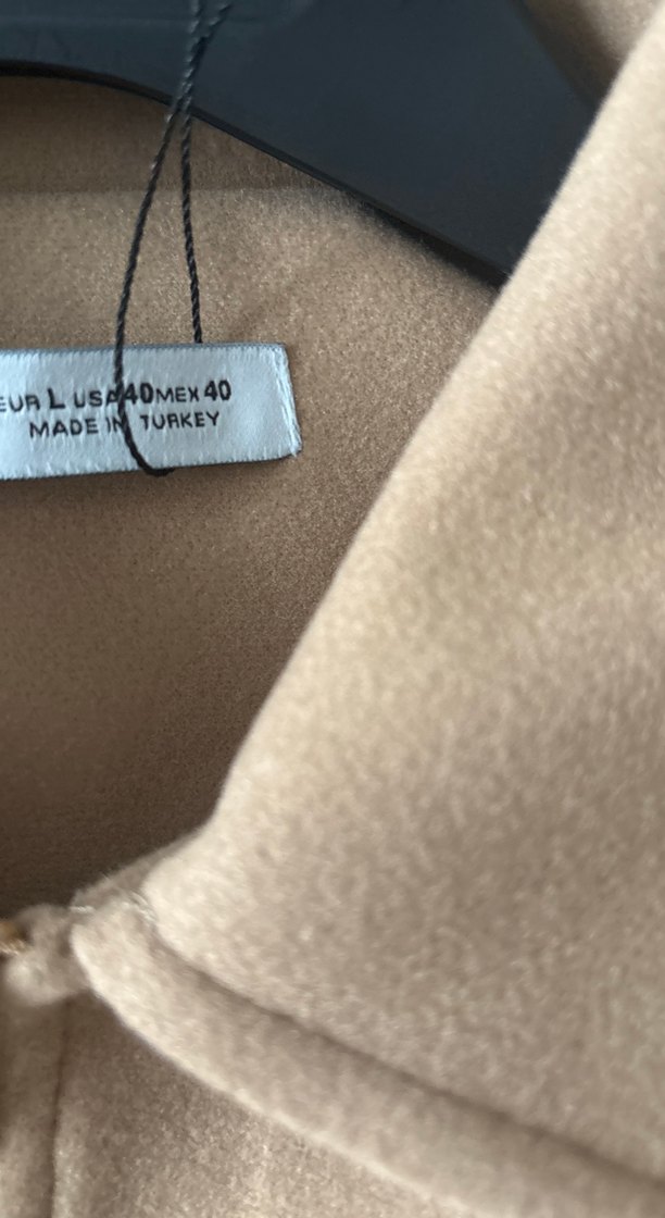 Bej Fermuarlı Kısa Kadın Ceket - Görsel 2