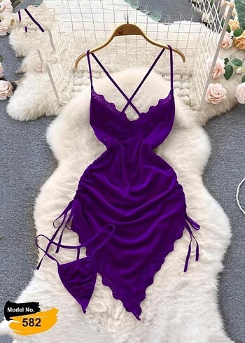Tangalı mini elbise
