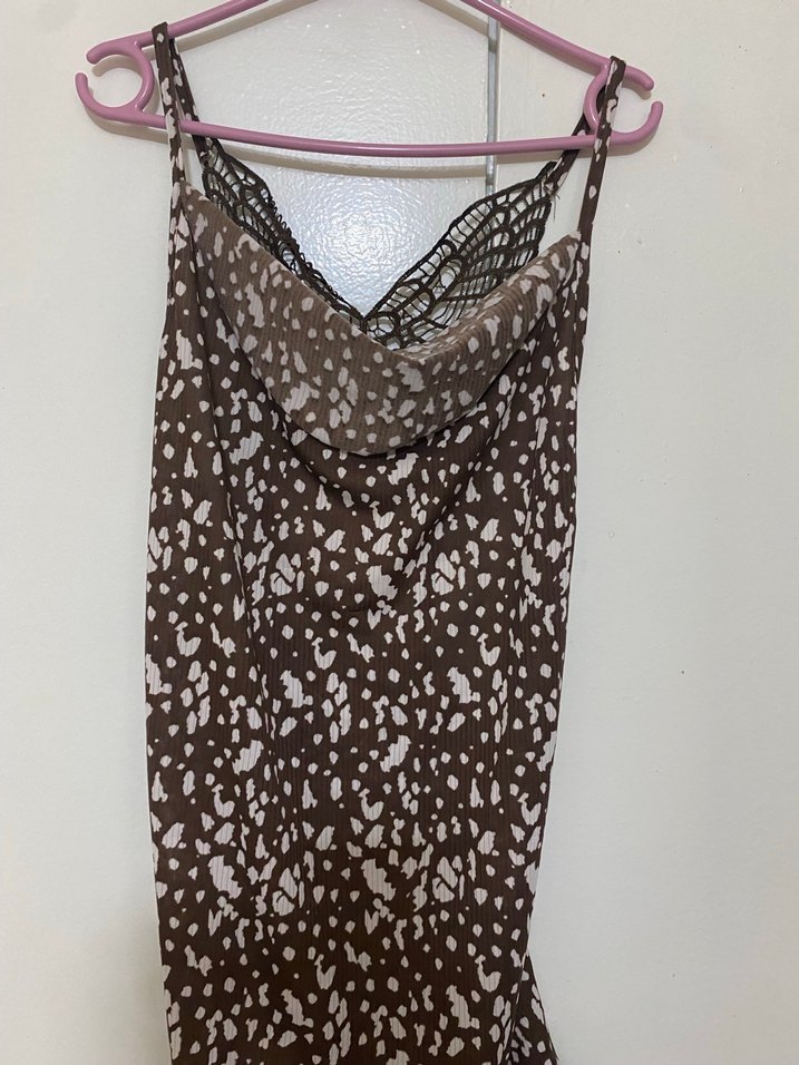 Bej Dantel Detaylı Bohem Kadın mini tulum - Görsel 3