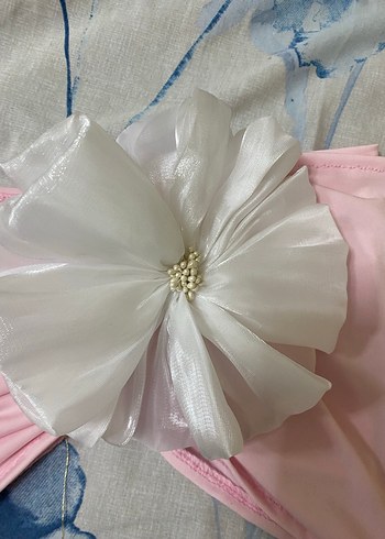 Pembe Drapeli Kadın crop - Görsel 3