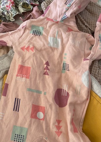 Fermuarlı Pembe Bebek Kız Tulum - Görsel 5