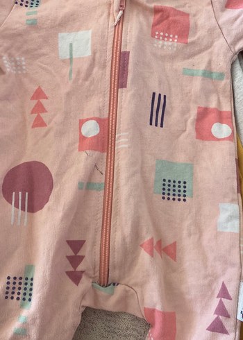 Fermuarlı Pembe Bebek Kız Tulum - Görsel 4