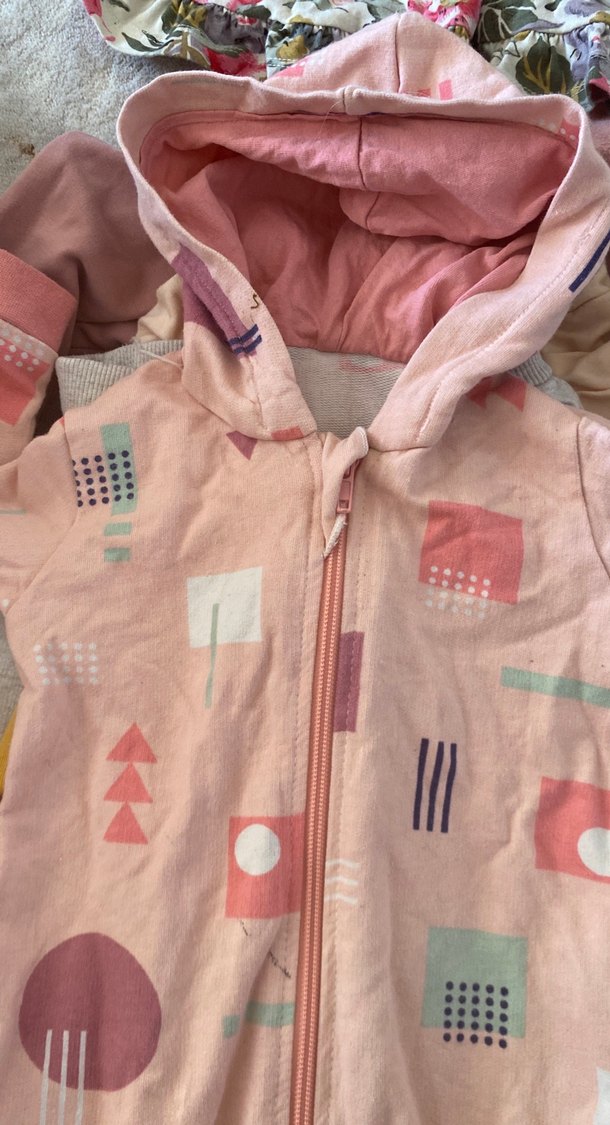 Fermuarlı Pembe Bebek Kız Tulum - Görsel 3