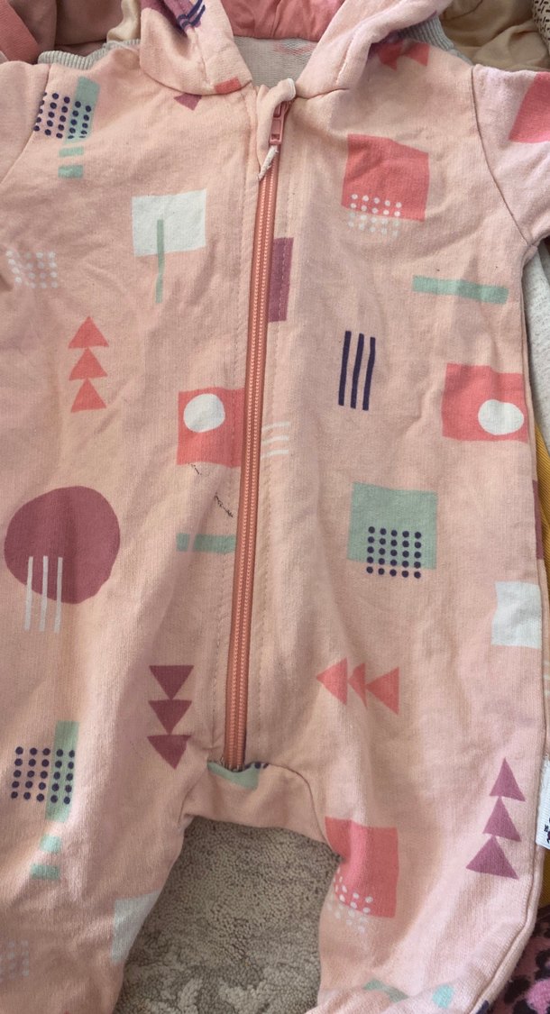 Fermuarlı Pembe Bebek Kız Tulum - Görsel 4