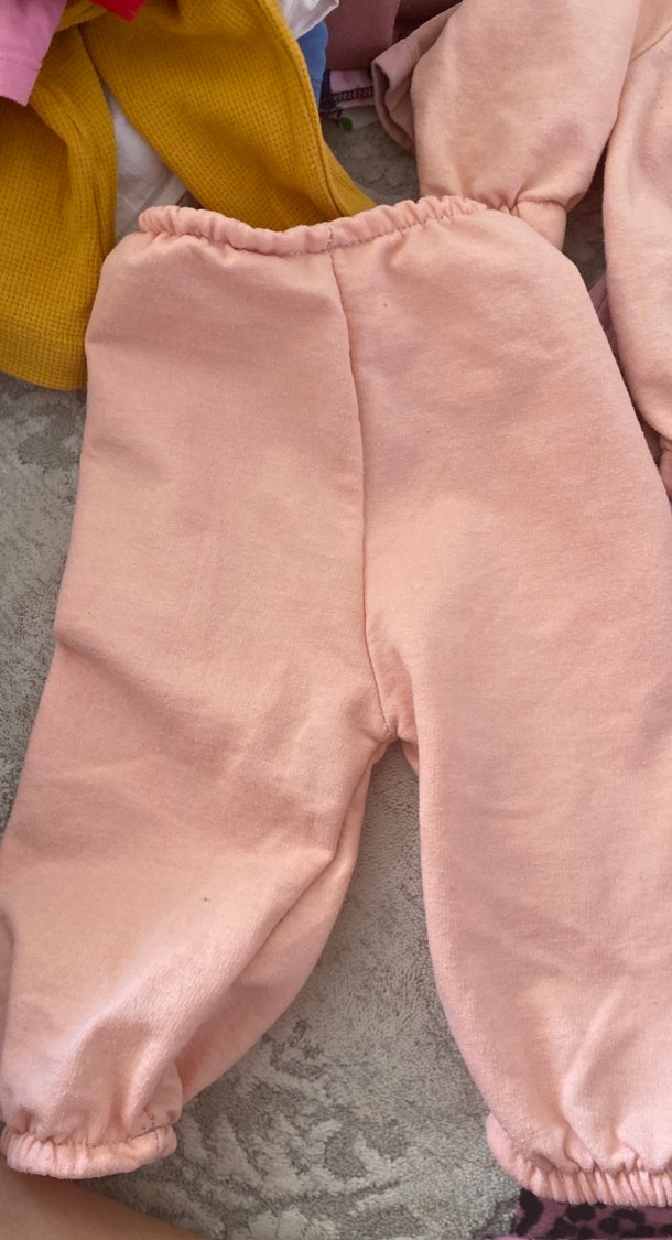 Pembe Nakışlı Bebek Kız Takım - Görsel 3