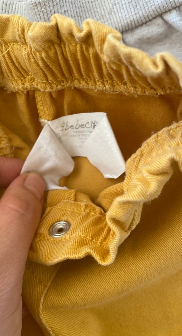 Erkek Çocuk Sarı Bol Kesim Pantolon - Görsel 2