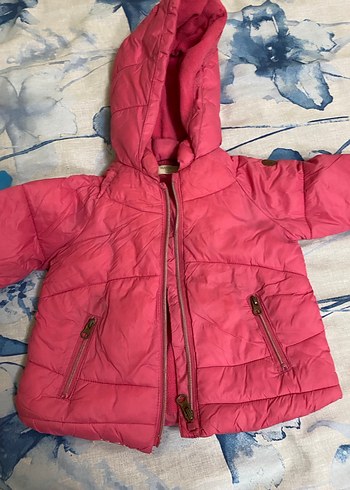 Pembe Bebek Kışlık Kapüşonlu Mont - Görsel 2