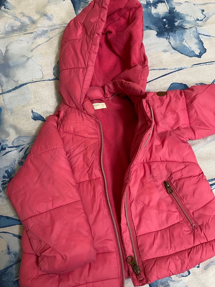 Pembe Bebek Kışlık Kapüşonlu Mont - Görsel 4