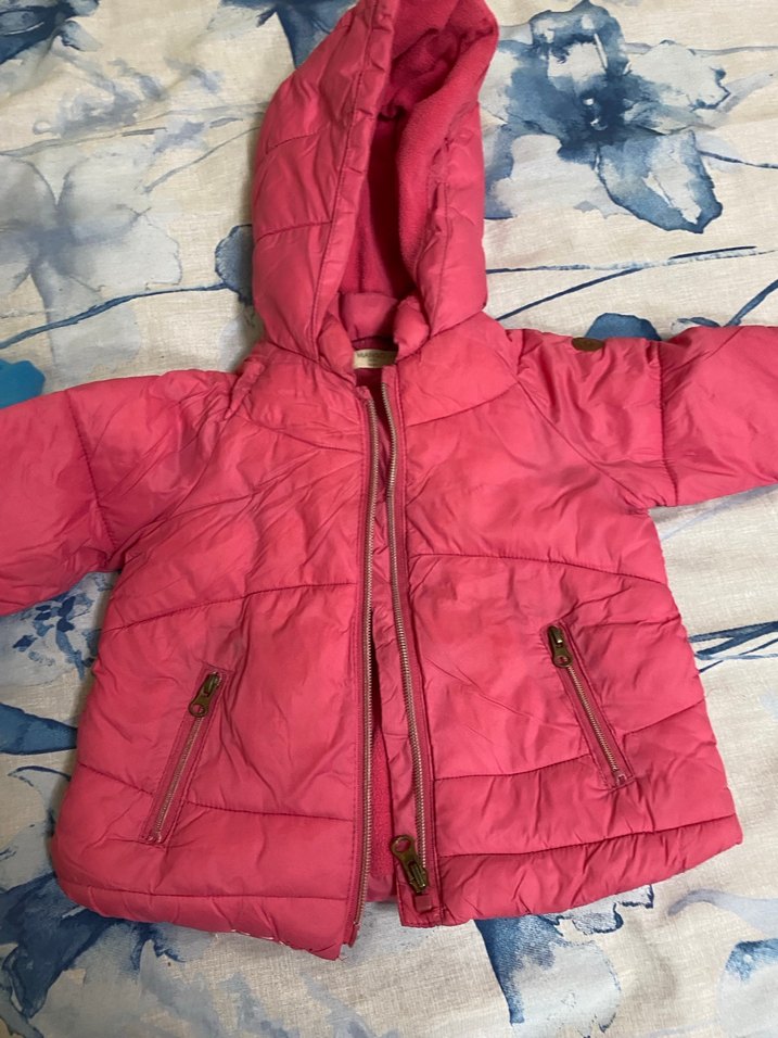 Pembe Bebek Kışlık Kapüşonlu Mont - Görsel 2