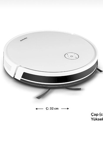 Beyaz ve Gri Robot Süpürge - Görsel 5