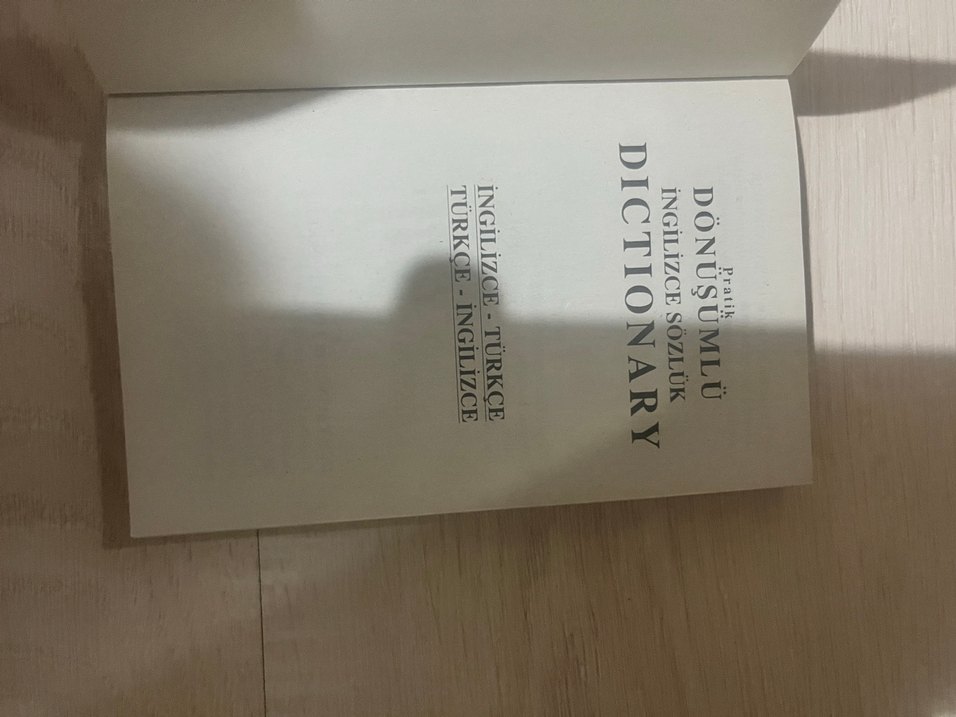 İngilizce-Türkçe Sözlük Kitabı - Görsel 2