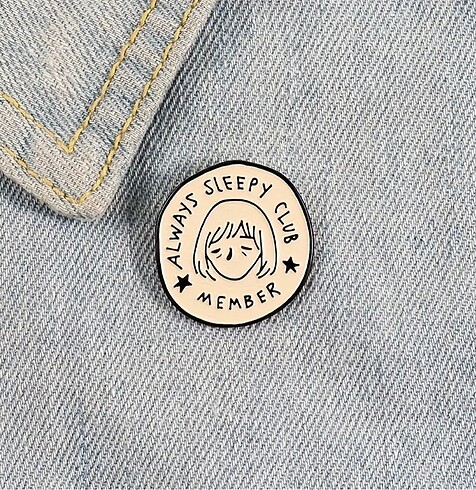 Always sleepy club member rozet - pin