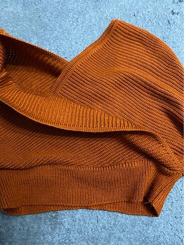xs Beden turuncu Renk Crop kazak