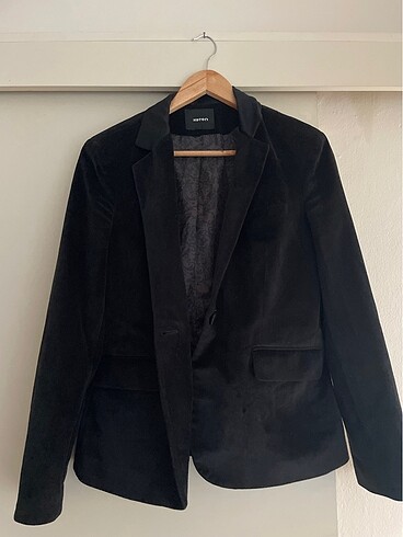 m Beden Koton kadife blazer ceket