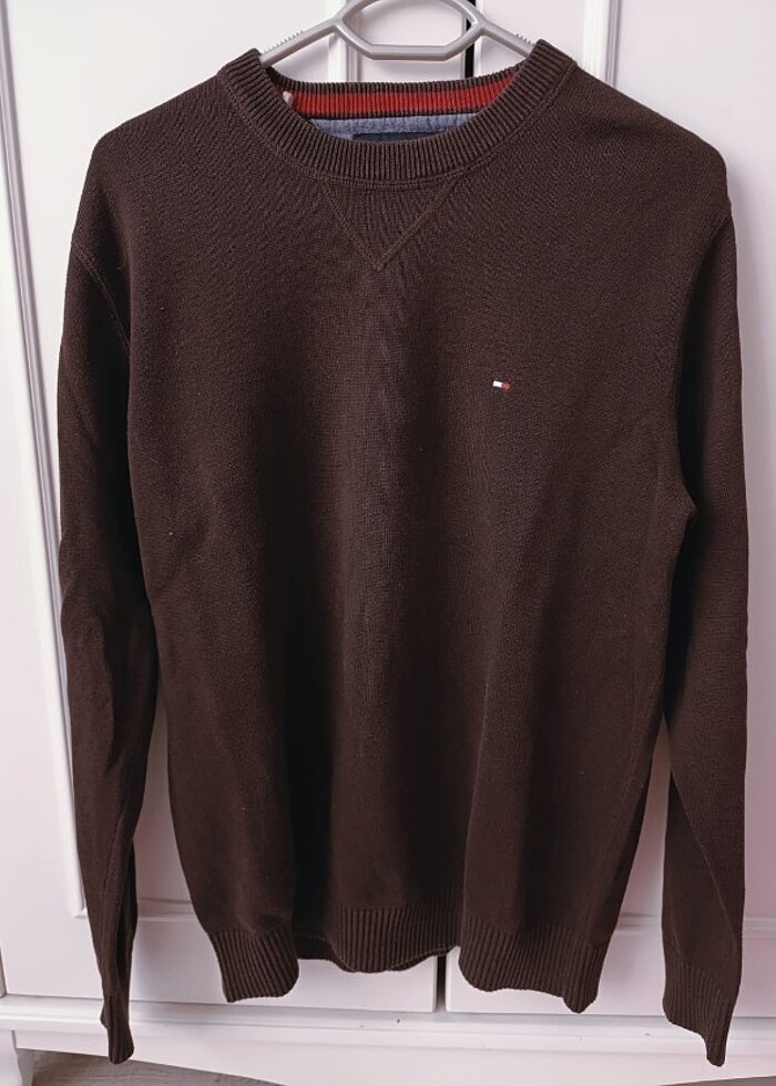 Tommy Kahverengi Kazak - Görsel 2