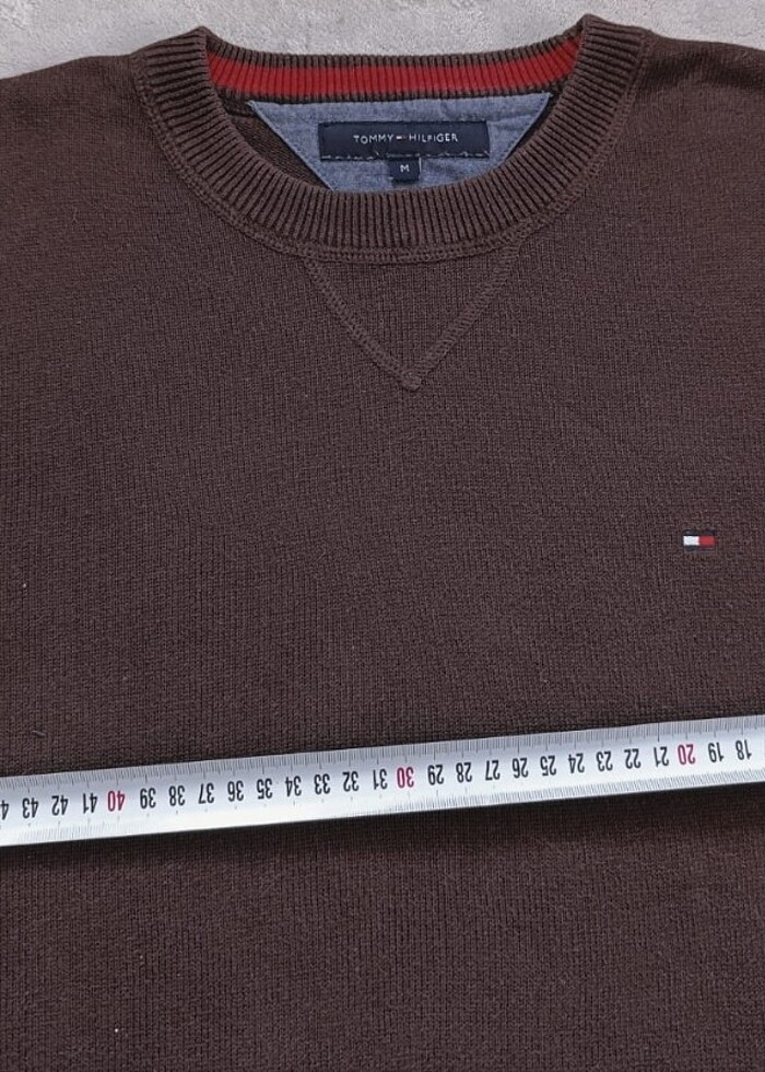 Tommy Kahverengi Kazak - Görsel 3