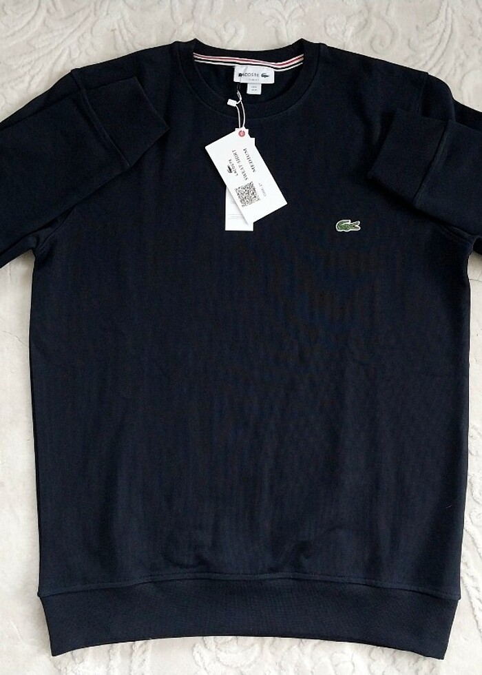 Lacoste Orijinal Sweatshirt/ Siyah - Görsel 3