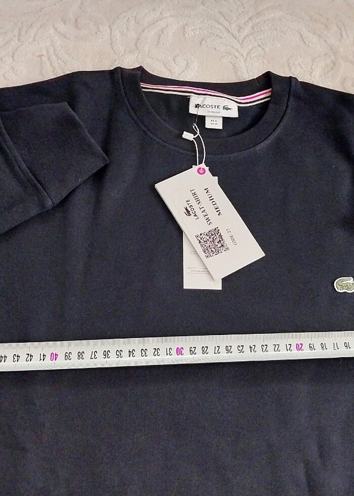 Lacoste Orijinal Sweatshirt/ Siyah - Görsel 4