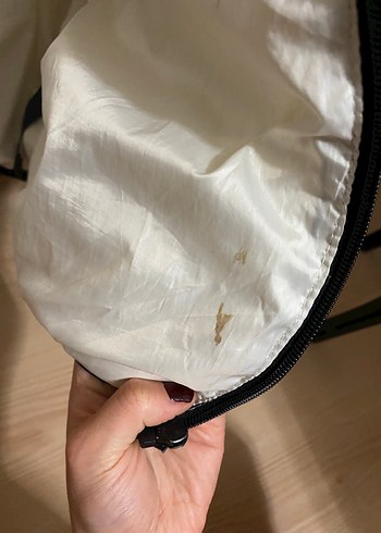m Beden beyaz Renk Beyaz Fermuarlı Erkek Kışlık Mont