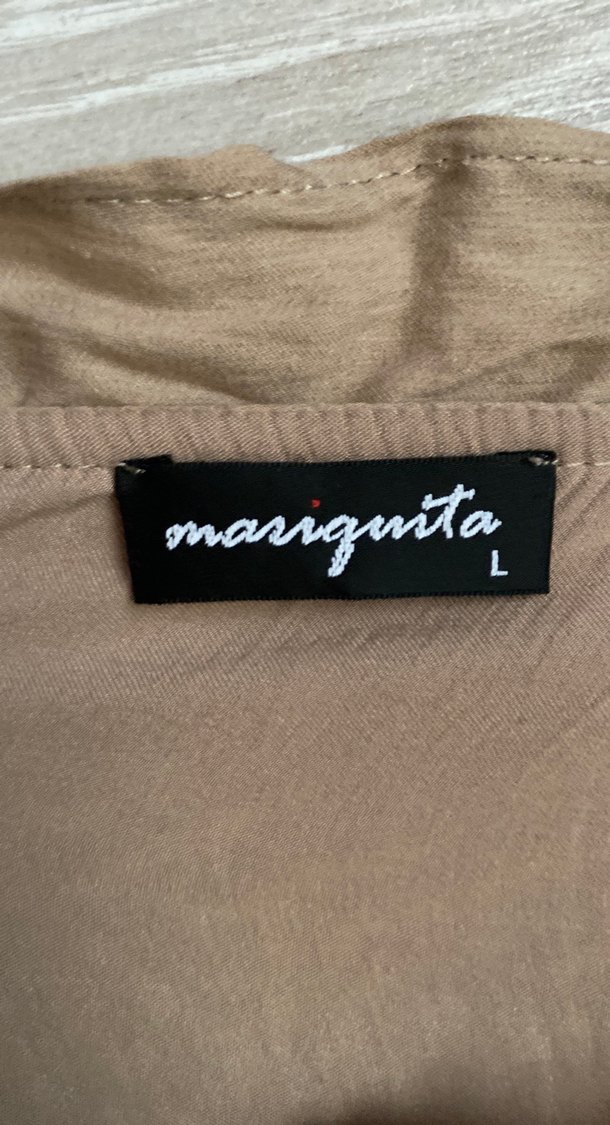 Bej Keten Askılı Mini Tulum - Görsel 3