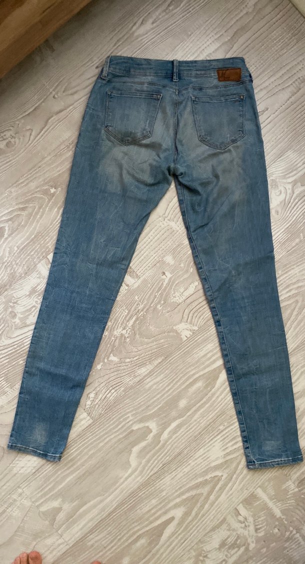 Kadın Eskitlemi Normal Boy Denim Jean - Görsel 3