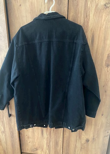 LC Waikiki Düğmeli Siyah Kadın Denim Ceket
