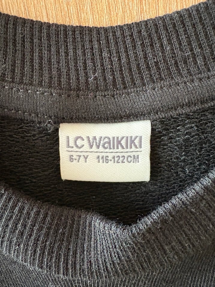 Kız Çocuk Siyah Baskılı Sweatshirt - Görsel 2