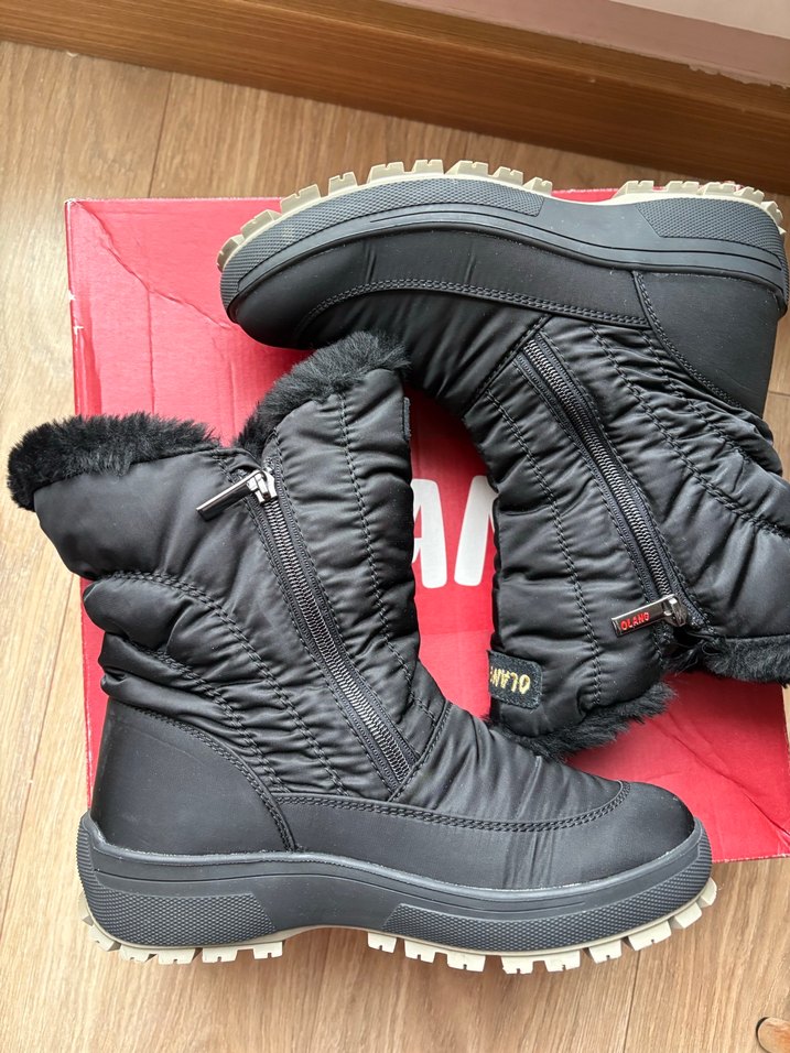 Siyah Kürklü Kadın Dolgu Topuk Bot - Görsel 2