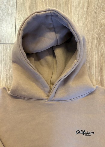 Bej Kapüşonlu Erkek Çocuk Sweatshirt - Görsel 2